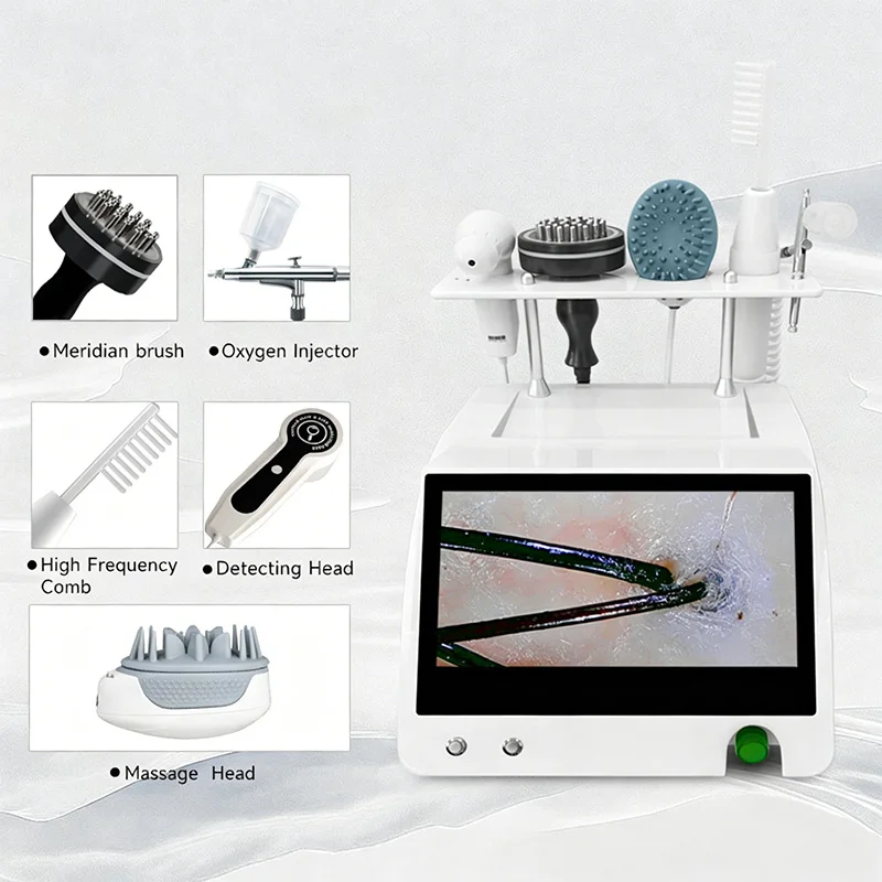 Hair Care Wella - 12-Zoll Desktop-Kopfhautpflege- und Haarfollikel-Detektor, Meridian-Massage- und