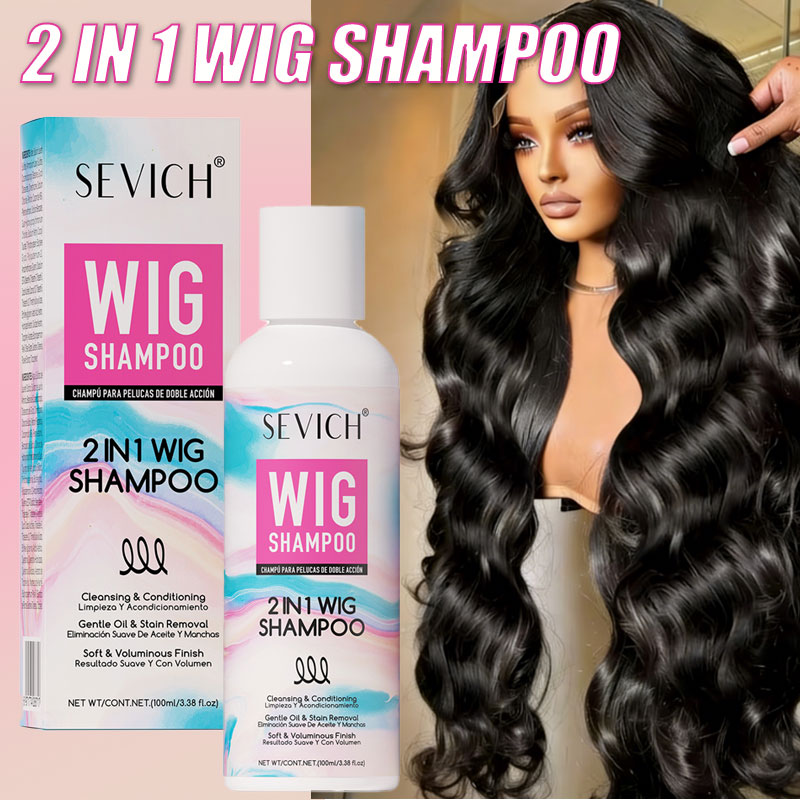 Hair Care Vitamin - 2-IN-1 Perückenshampoo, professionelles Anti-Frizz, weichmachendes Perückenpflegeshampoo,