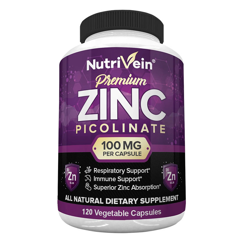 Hair Care Vitamin - Premium-Zinkpicolinat 100 mg – Immunsystem-Ergänzungsmittel, Vitamin