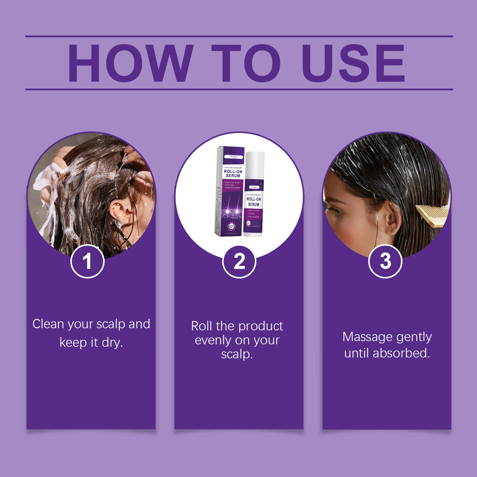 Hair Care Natural - Haarwuchsserum gegen Haarausfall, stärkt die Haarwurzeln,