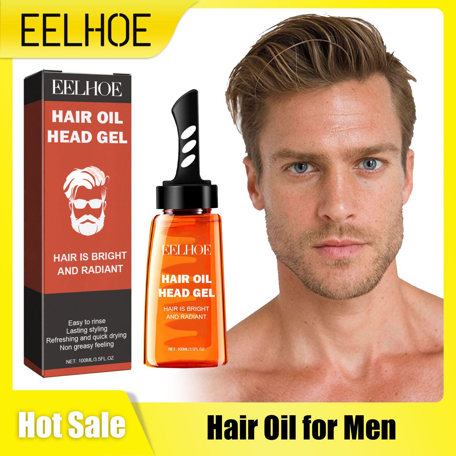 Hair Care Natural - EELHOE 2-in-1 Professionelles Haarwachs für Männer
