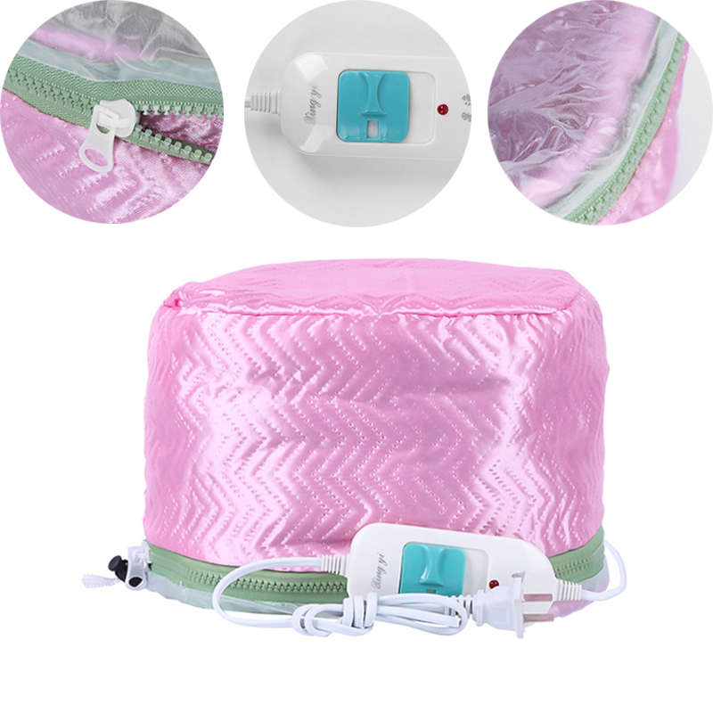Hair Care In Salon - Verstellbare PU+PVC-Haartrockner-Kappe, Elektrische Heizkappe für Haarbehandlungen,