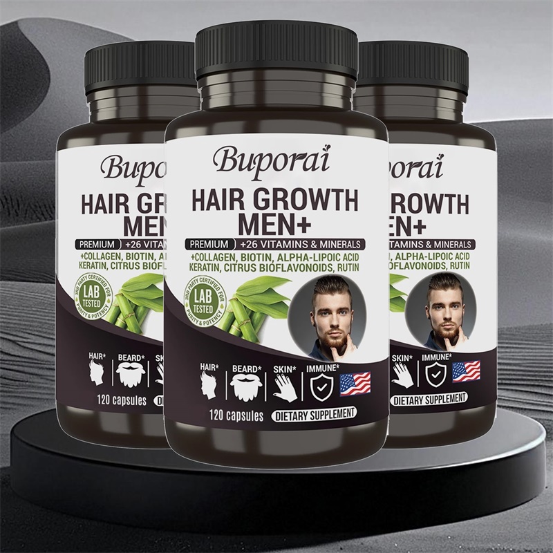 Hair Care Vitamin - Haarwachstums-Männer-Ergänzungsmittel – Bartwachstums-Ergänzungsmittel für Männer, unterstützt