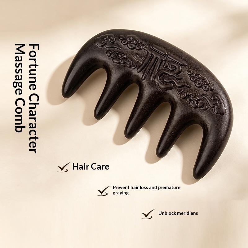 Hair Care Wella - Natürlicher Kräuter-Kopfhautmassagekamm, Haarpflege-Tool, traditionelle Kopfentspannungsbürste für