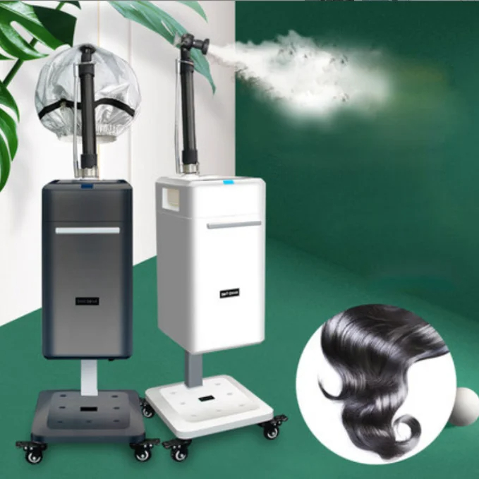 Hair Care In Salon - Professionelle Dampf-Dauerwellenmaschine mit Haarpflegekappe, Ozon-Reparatur, Nano-Mikronebel-Sprühgerät