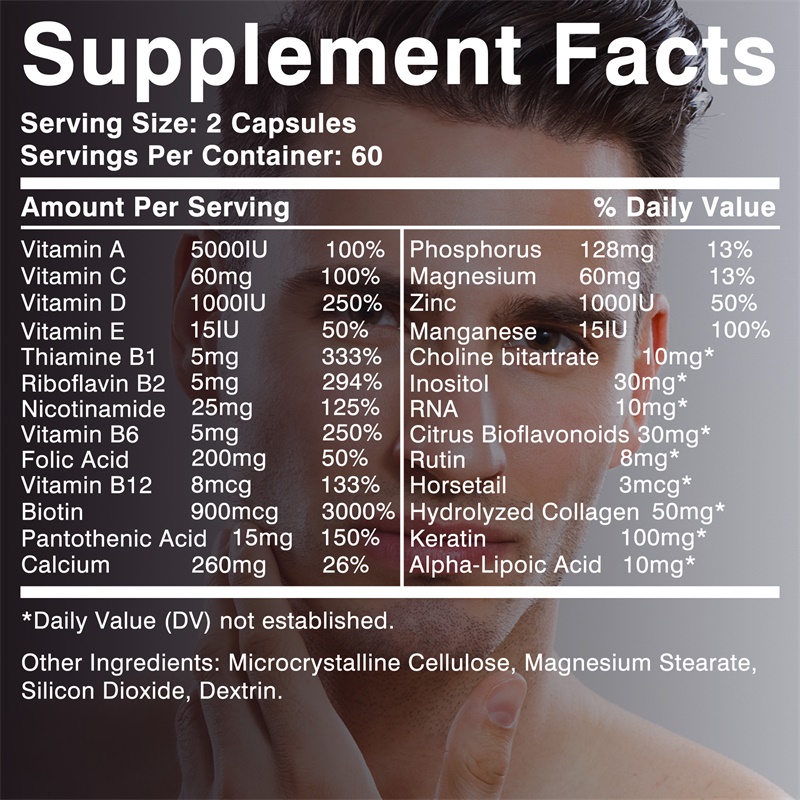 Haarwachstums-Männer-Ergänzung – Hair Care Vitamin Bewertung und Preis