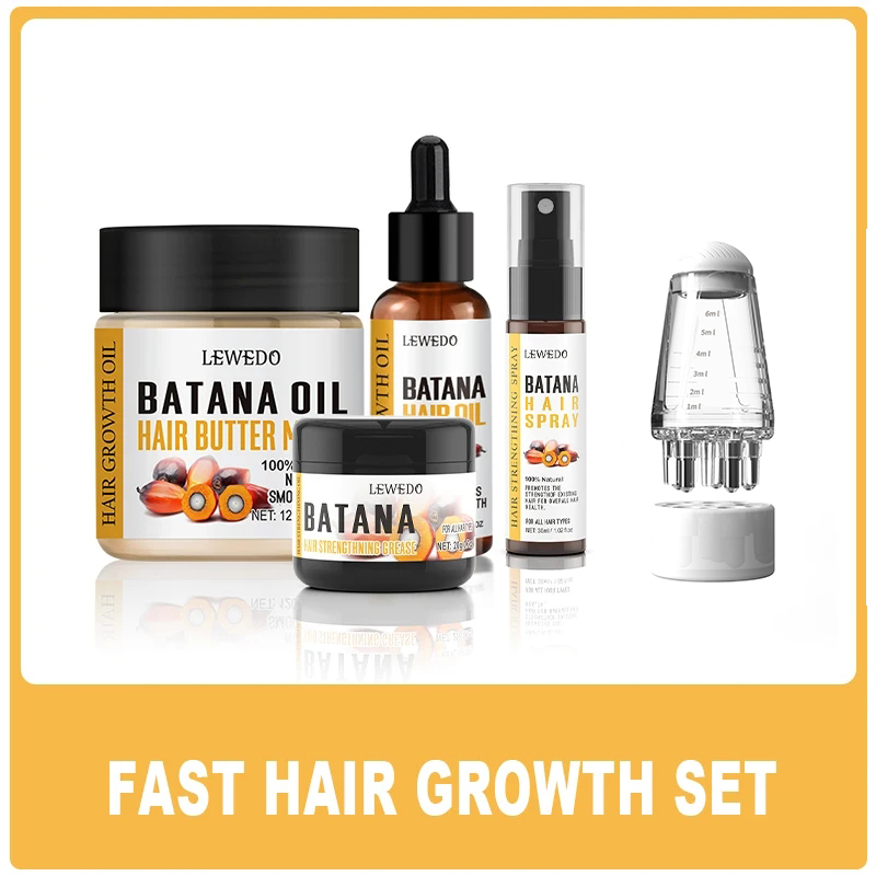 LEWEDO Batana-Öl Haarwuchs-Set – Hair Care Essence Oil Spray Bewertung und Preis