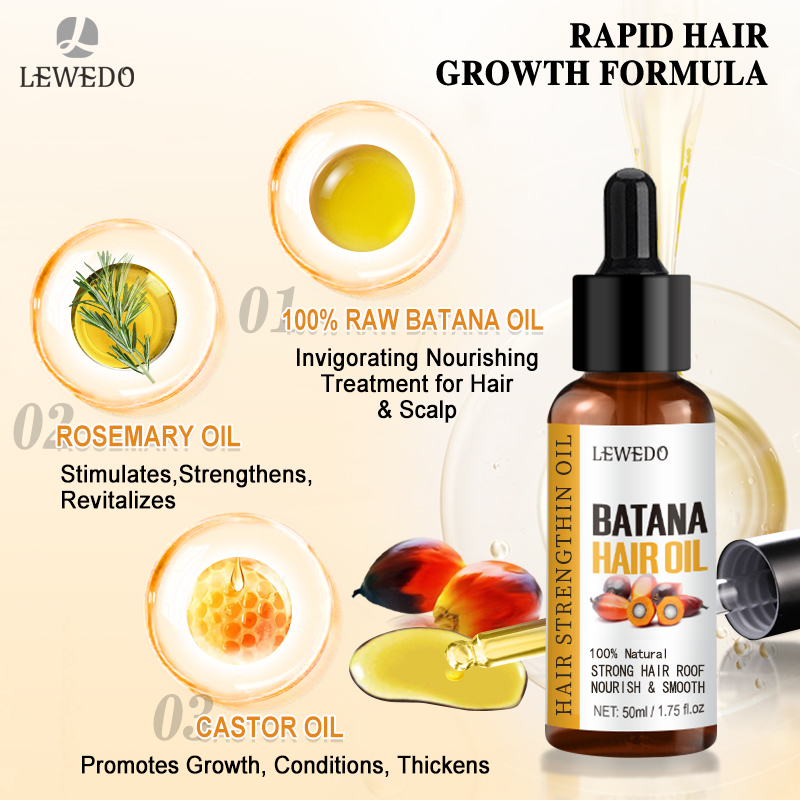 LEWEDO Batana-Öl Haarwuchs-Set – Hair Care Essence Oil Spray Bewertung und Preis