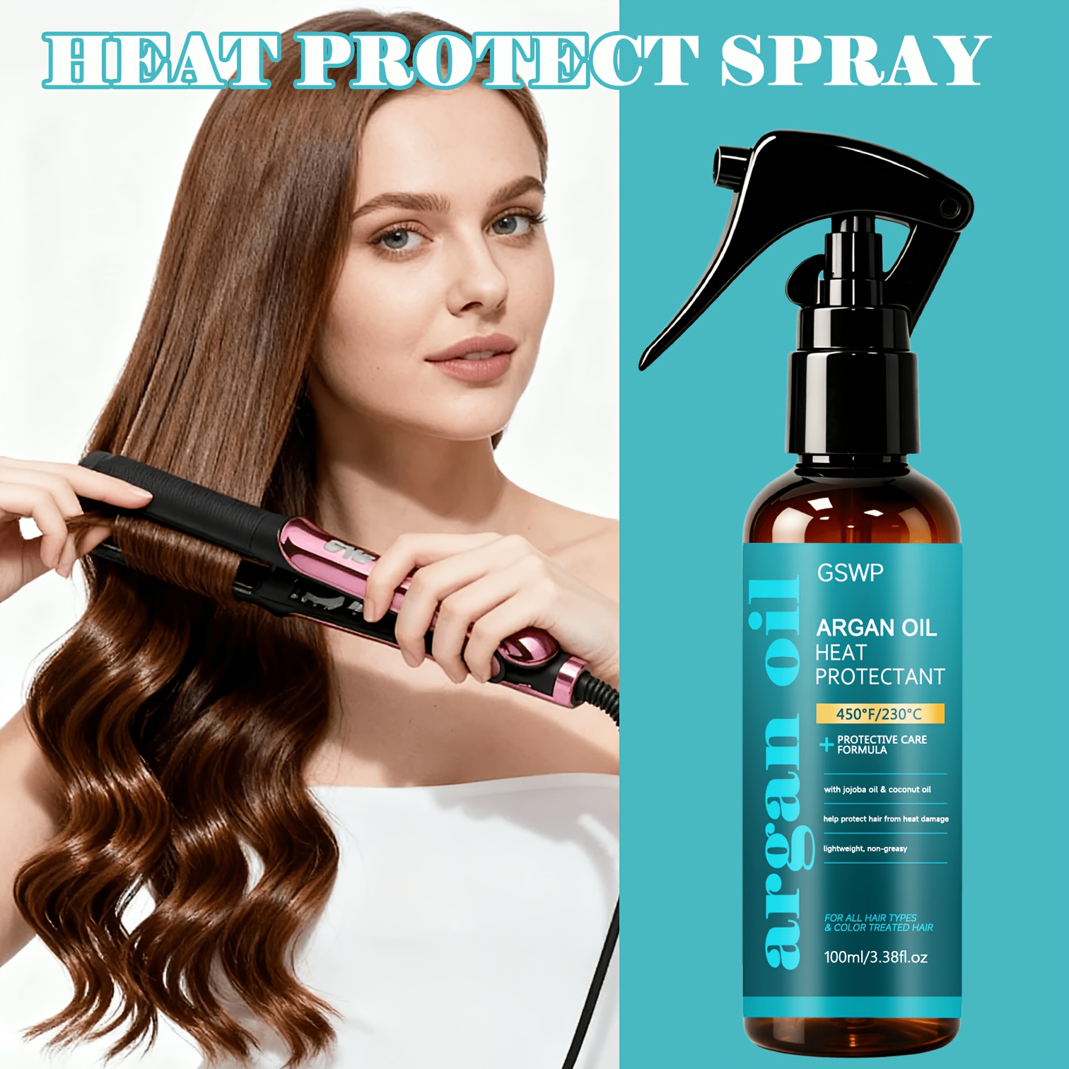 GSWP Arganöl-Schutzspray, 450  – Heat Protectant Spray Bewertung und Preis
